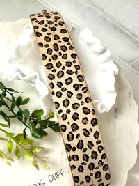 Wide Leopard Cuff