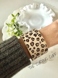 Wide Leopard Cuff