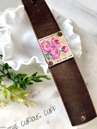 Canvas Rose Cuff
