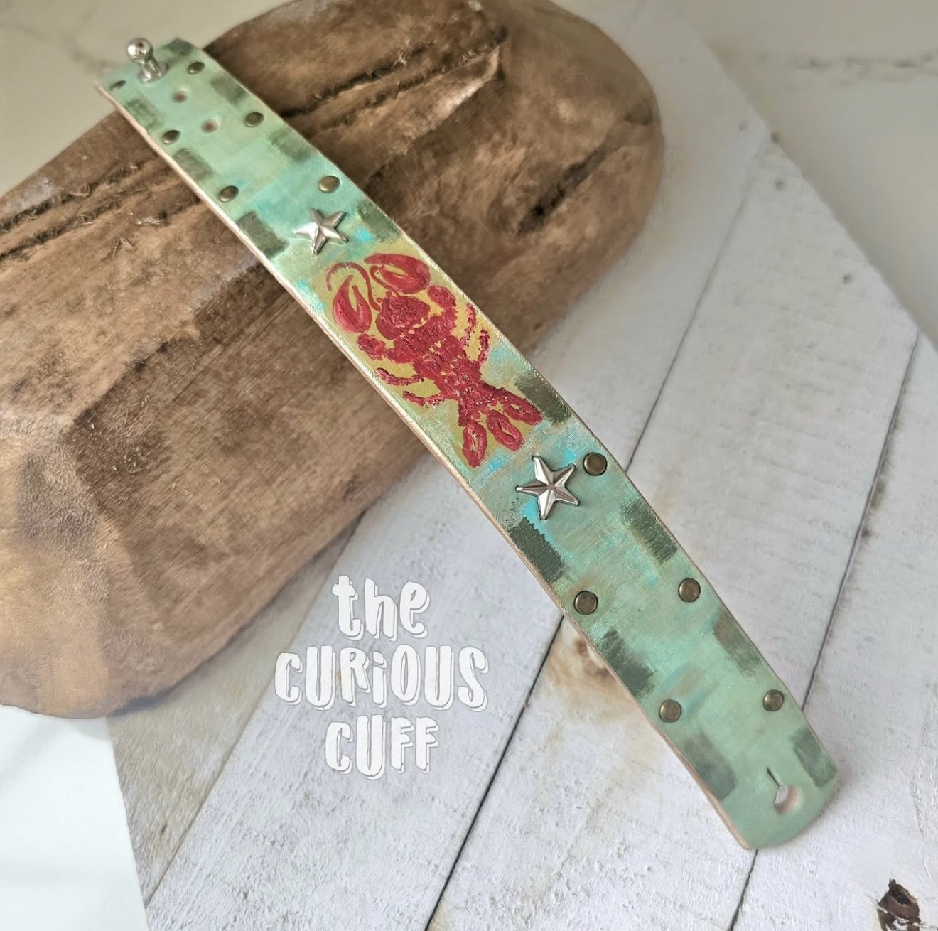 Coastal Claw Leather Cuff