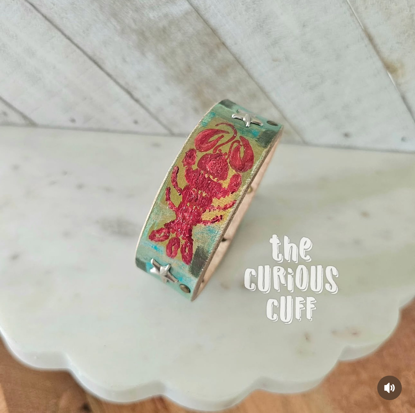 Coastal Claw Leather Cuff