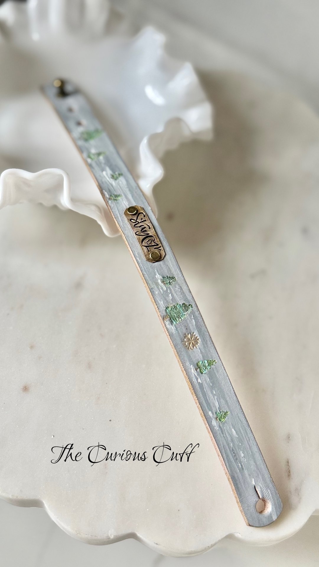 Stay Cozy Leather Cuff  