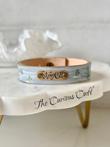 Stay Cozy Leather Cuff  