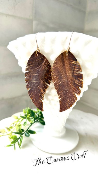 Wildgrain Leather Earrings
