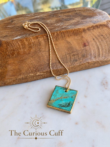 Gilded Turquoise Square ✨